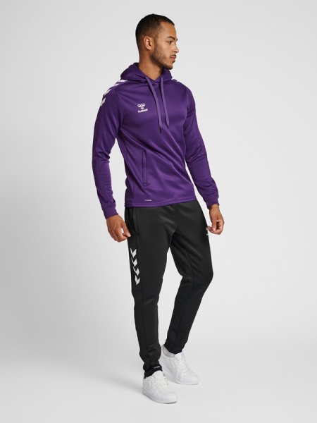 Kinder Hoodie Hummel Core XK Poly Sweat - Acai/Weiß